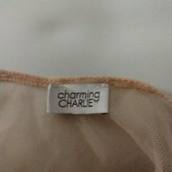 Fit & Flare Mini‎ Dress Tan with Black Tulle - Picture 7 of 8